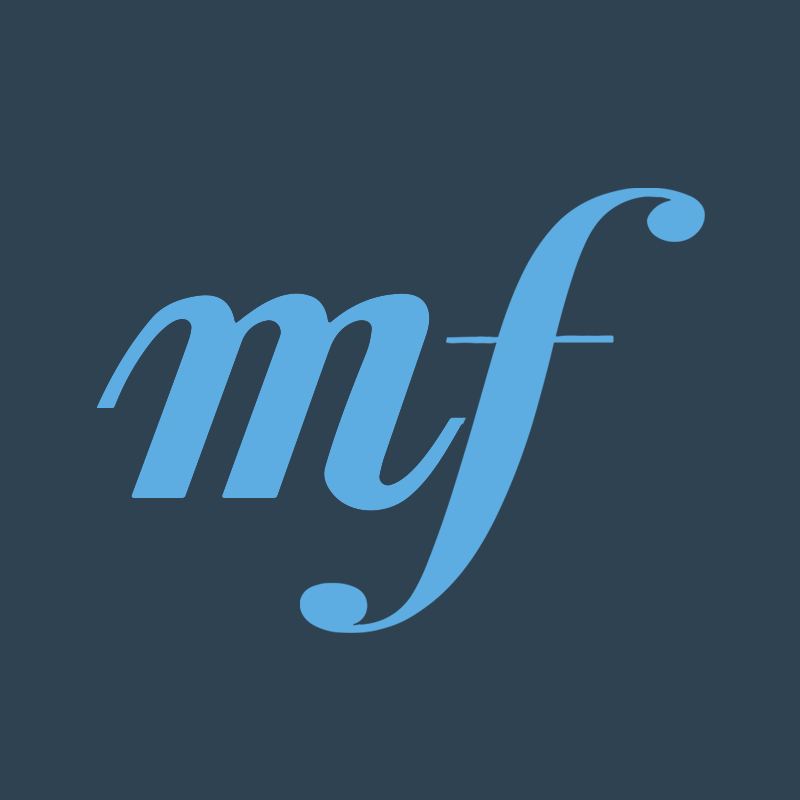 Monogram on dark